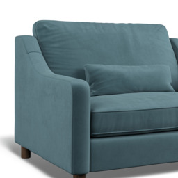 Hampton Loveseat In Airforce Eco Velvet by Atkin And Thyme, H85 x W122 x D95cm - thumbnail 3