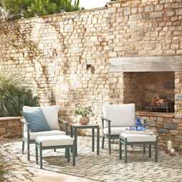 Valentina Duo Set with Armchairs, Side table and Footstools by Atkin And Thyme