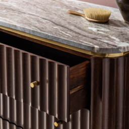 Flute Marble Chest Of Drawers - Vintage by Atkin And Thyme - thumbnail 4