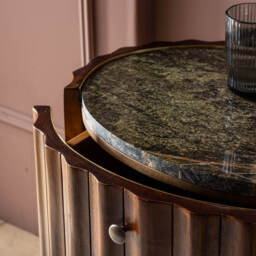 Treviso Marble Bedside Table - Vintage by Atkin And Thyme, H60.5 x W55 x D43 cm - thumbnail 2