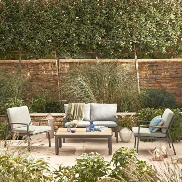 Savannah Rope Sofa Lounge Set Oak