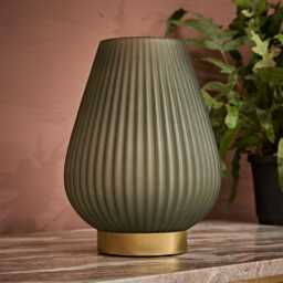 Phoebe Table Lamp In Green by Atkin And Thyme, H28 x W21 x D21 cm - thumbnail 3