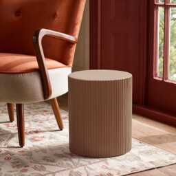 Maru Stool / Side Table - Clay Finish by Atkin And Thyme