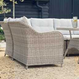 Karla Rattan Rectangular Lounge Dining Set by Atkin And Thyme - thumbnail 2