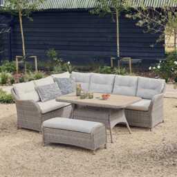 Karla Rattan Rectangular Lounge Dining Set by Atkin And Thyme