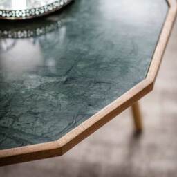 Jade Marble Coffee Table by Atkin And Thyme, W81 x D82 xH35cm - thumbnail 2