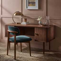 Byron Desk Walnut by Atkin And Thyme, H75 x W140 x D60 cm