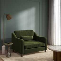 Hampton Loveseat In Vine Easy Care Velvet