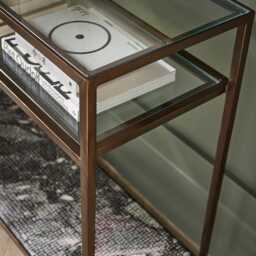 Flint Granite Console Table by Atkin And Thyme, H81 x W120 x D38 cm - thumbnail 2
