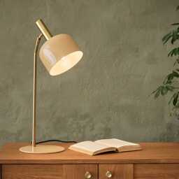 Emma Table Lamp In Latte by Atkin And Thyme, H56 x W19.5 x D20 cm - thumbnail 1