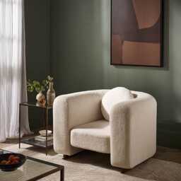 Bonnie Curved Armchair by Atkin And Thyme, H72 x W100 x D96 cm - thumbnail 2