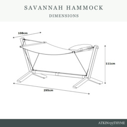 Savannah Hammock - Oak by Atkin And Thyme, H111 x W108 x D295 cm - thumbnail 3
