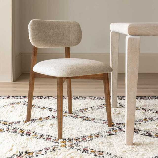 Layla Dining Chair In Linen