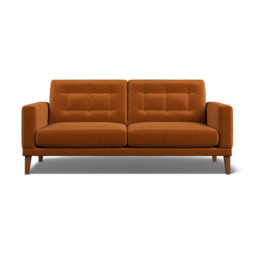 Fitzroy 3-Seat Sofa In Burnt Eco Velvet by Atkin And Thyme - thumbnail 5