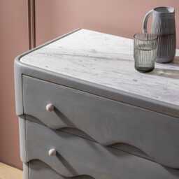 Dali Marble Chest Of Drawers by Atkin And Thyme, H80 x W100 x D44 cm - thumbnail 3