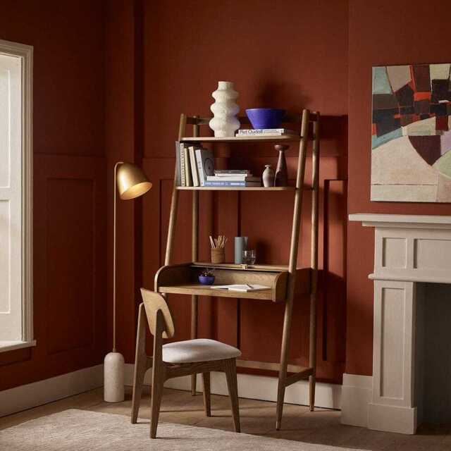 Bryon Ladder Desk in Muted oak