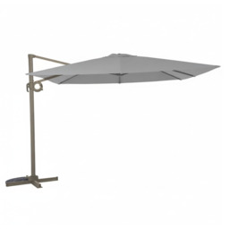 Taupe 3m Deluxe Cantilever Parasol by Atkin And Thyme, H300 x W300 x D248 cm
