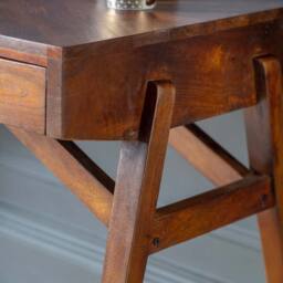 Stanley Writing Desk by Atkin And Thyme, W140 (surface width) x D60 x H76cm - Oustide leg to outside leg 145cm - thumbnail 5