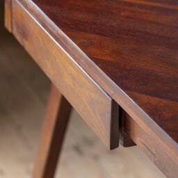 Stanley Writing Desk by Atkin And Thyme, W140 (surface width) x D60 x H76cm - Oustide leg to outside leg 145cm - thumbnail 3