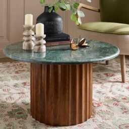 Jude Fluted Marble Coffee Table