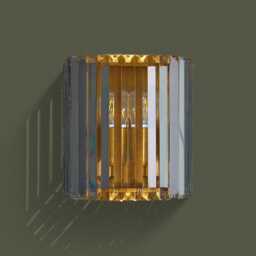 Verona Crystal Wall Light by Atkin And Thyme, H25 x W22.4 x D13.3 cm