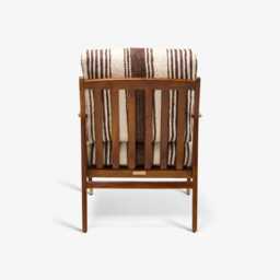 Levi Armchair In Striped Rug by Atkin And Thyme, H91 x W76 x D74 cm - thumbnail 3