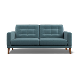 Fitzroy 3-Seat Sofa In Airforce Eco Velvet by Atkin And Thyme - thumbnail 5