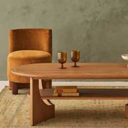 Wesley Occasional Chair In Mustard Velvet by Atkin And Thyme, H69 x W49 x D55 cm, Seat Height 45cm - thumbnail 3