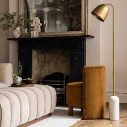 Wesley Occasional Chair In Mustard Velvet by Atkin And Thyme, H69 x W49 x D55 cm, Seat Height 45cm - thumbnail 2