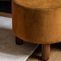Wesley Occasional Chair In Mustard Velvet by Atkin And Thyme, H69 x W49 x D55 cm, Seat Height 45cm - thumbnail 4