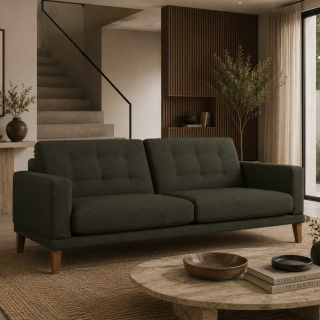 Fitzroy 4 Seat Sofa In Fern Boucle