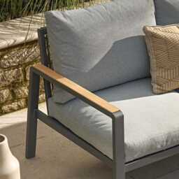 Savannah Rope Corner Sofa Lounge Set - Oak by Atkin And Thyme - thumbnail 3