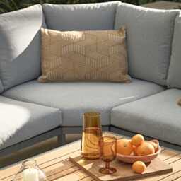 Savannah Rope Corner Sofa Lounge Set - Oak by Atkin And Thyme - thumbnail 2