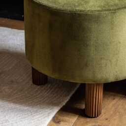 Wesley Occasional Chair In Deep Green Velvet by Atkin And Thyme - thumbnail 4