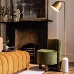 Wesley Occasional Chair In Deep Green Velvet by Atkin And Thyme
