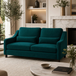 Hampton 3 Seat Sofa In Mallard Easy Care Velvet