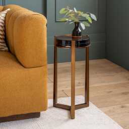 Molten Side Table In Amber - Tall by Atkin And Thyme