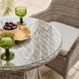 Matilda 2 Seat Bistro Set by Atkin And Thyme, Table H74.5 x 69.5 x D69.5cm  Armchair H85 x W65 x D65 cm - thumbnail 4