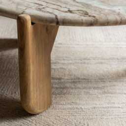 Trento Marble Coffee Table by Atkin And Thyme, H36 x W84 x D84 cm - thumbnail 2