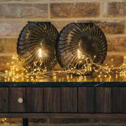 Ripple Table Lamp Green by Atkin And Thyme, W20x D9x H20 cm - thumbnail 3