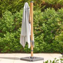 Savannah 3m Wood-Effect Cantilever Parasol - Oak by Atkin And Thyme - thumbnail 2