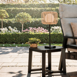 Toscana Rechargeable Rattan Table Lamp by Atkin And Thyme, H22 x W60 x L60cm - thumbnail 2