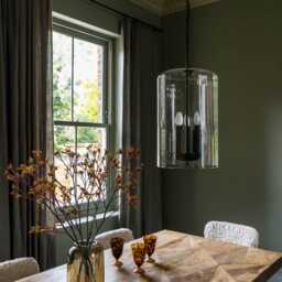 Hampstead 3-Light Glass Pendant Light by Atkin And Thyme, H48.3 x W30.5 x D30.5 cm Weight 3.7Kgs - thumbnail 3
