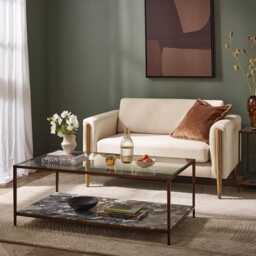 Flint Granite Coffee Table by Atkin And Thyme, H46 x W122 x D69 cm - thumbnail 1