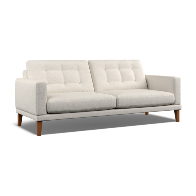 Fitzroy 4-Seat Sofa In Ivory Boucle by Atkin And Thyme, H86 x W215 x D100 cm - image 1