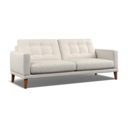 Fitzroy 4-Seat Sofa In Ivory Boucle by Atkin And Thyme, H86 x W215 x D100 cm - thumbnail 1