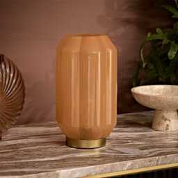 Letty Table Lamp In Peach by Atkin And Thyme, H27 x W15 x D15 cm - thumbnail 2