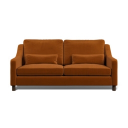 Hampton 4-Seat Sofa In Burnt Eco Velvet by Atkin And Thyme - thumbnail 5