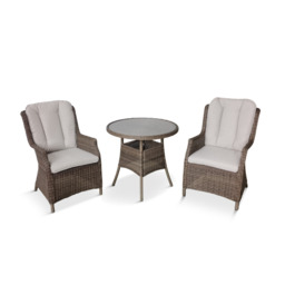 Andrea 2 Seat Bistro Set by Atkin And Thyme,  Bistro Table H75 x W80 cm    Highback Armchair H95 x W64 x D77 cm - thumbnail 2