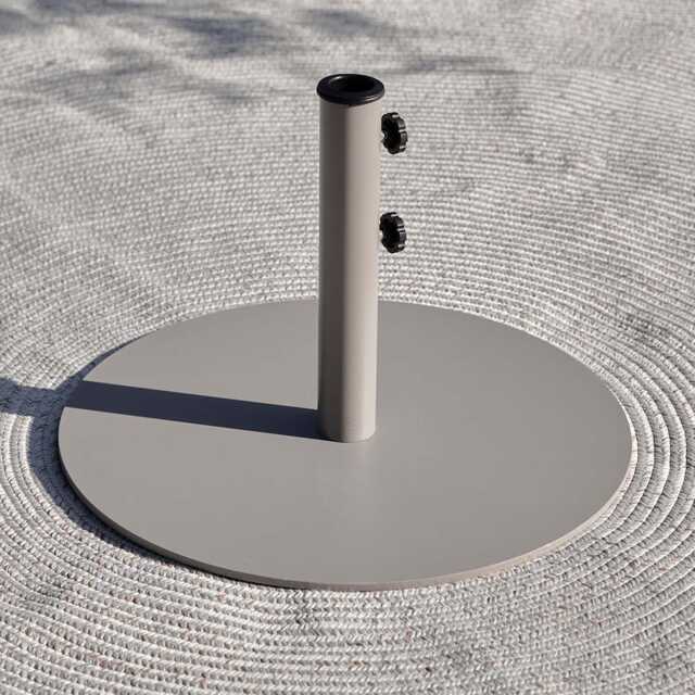 Modern Steel Parasol Base 16KG - Taupe by Atkin And Thyme - image 1
